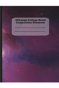 200-Page College Ruled Composition Notebook