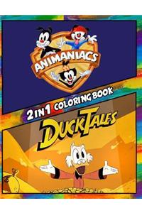 2 in 1 Coloring Book Animaniacs and Duck Tales