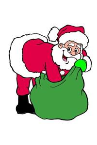 Santa Claus Reaches Into Holiday Pack School Comp Book 130 Pages: (Notebook, Diary, Blank Book)