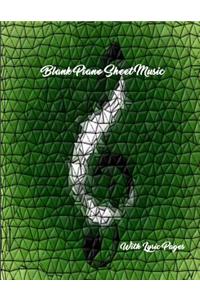 Blank Piano Sheet Music with Lyric Pages