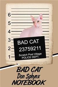 Bad Cat Don Sphynx Notebook