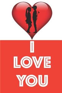 I Love You Valentine's Day Couple Notebook