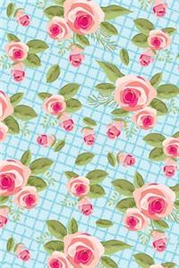 Bullet Journal Notebook Shabby Chic Roses Pattern 1