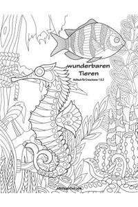 Malbuch mit wunderbaren Tieren für Erwachsene 1 & 2