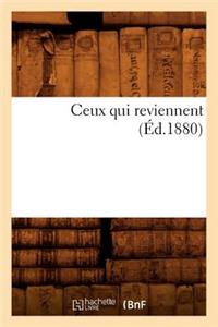 Ceux Qui Reviennent (Éd.1880)