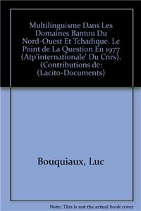 Multilinguisme Dans Les Domaines Bantou Du Nord-Ouest Et Tchadique. Le Point de la Question En 1977 (Atp Internationale Du Cnrs)