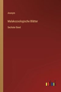 Malakozoologische Blätter