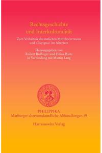 Rechtsgeschichte Und Interkulturalitat