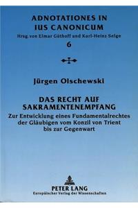 Das Recht Auf Sakramentenempfang