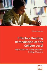 Effective Reading Remediation at the College Level