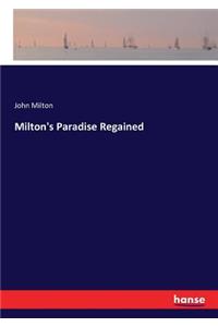 Milton's Paradise Regained