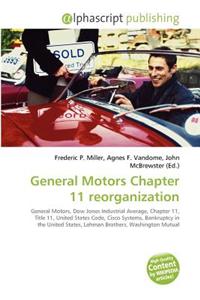 General Motors Chapter 11 Reorganization