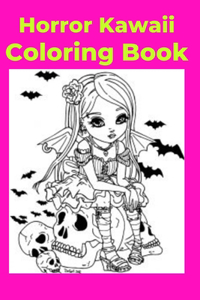 Horror Kawaii Coloring Book