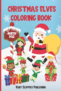 Christmas Elves Coloring Book