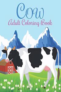 Cow Adult Coloring Book