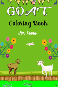 GOAT Coloring Book For Teens