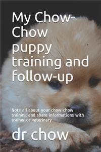 My Chow-Chow puppy training and follow-up