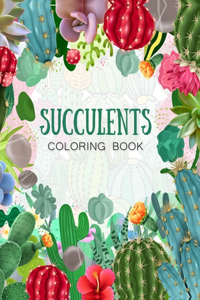 succulents coloring book