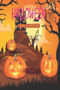 Halloween Coloring and Activity Book