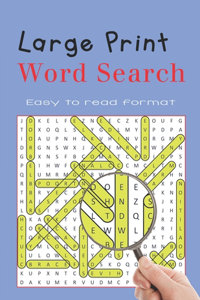 Large Print Word Search