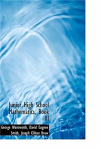Junior High School Mathematics, Book III