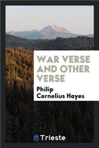 War Verse and Other Verse