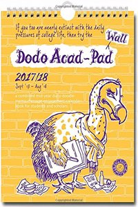 Dodo Wall Acad-Pad 2017-2018 Mid Year Calendar, Academic Year, Week to View