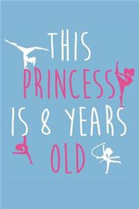 Gymnastics Notebook - 8 Years Old Gymnastics Journal - 8th Birthday Gift for Gymnast - Gymnastics Diary