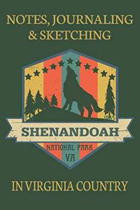 Notes Journaling & Sketching Shenandoah National Park VA