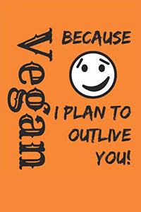 Vegan Because I Plan To Outlive You