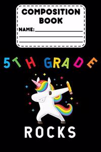 Composition Book 5th Grade Rocks