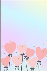 Hearts Lined Notebook