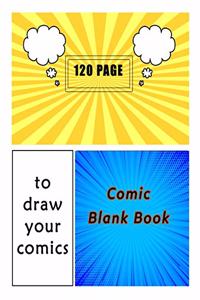 Blank Comic Book to Draw Your Comics
