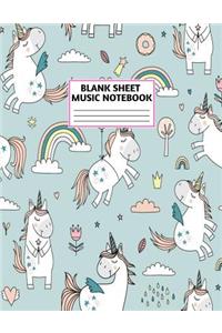 Blank Sheet Music Notebook