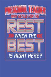 Pre-School Teacher - Why Setle For The Rest When The Best Is Right Here?