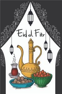 Eid al Fitr: Ramadan Kareem Blank Lined Notebook to Write In