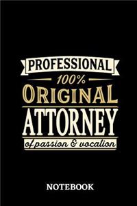 Professional Original Attorney Notebook of Passion and Vocation