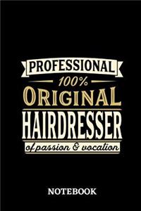 Professional Original Hairdresser Notebook of Passion and Vocation