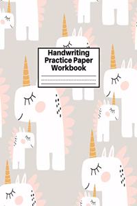 Handwriting Practice Paper Workbook