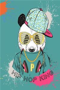 Hip Hop King Panda With Attitude 12 Month Academic Journl For Students, Teachers & Parents