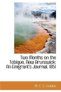 Two Months on the Tobique, New Brunswick