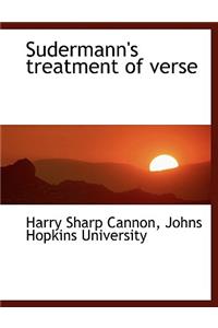 Sudermann's Treatment of Verse