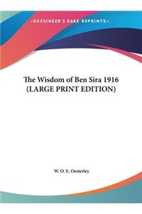 The Wisdom of Ben Sira 1916