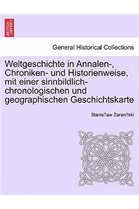 Weltgeschichte in Annalen-, Chroniken- Und Historienweise, Mit Einer Sinnbildlich-Chronologischen Und Geographischen Geschichtskarte. I. Band