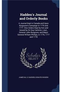 Hadden's Journal and Orderly Books
