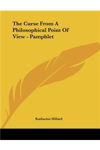 The Curse From A Philosophical Point Of View - Pamphlet