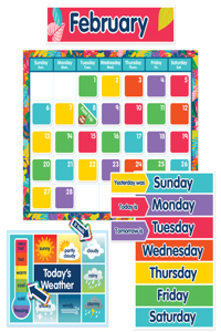 One World One World Calendar Bulletin Board Set