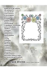 lindo livro de colorir 20 cartões em um livro você escreve a mensagem para usar Feriado Júbilo Natal Channukah A qualquer momento para actividade adultos crianças família amigos aposentados casa escola