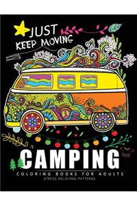 Camping Coloring Book for Adults: Relaxing Coloring Book For Grownups