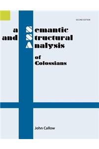 Semantic and Structural Analysis of Colossians, 2nd Edition
